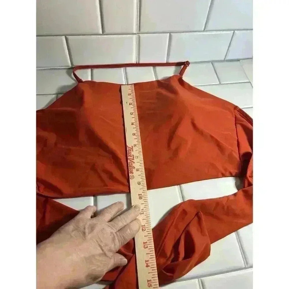 Floral Tropical Leaves Flowers Women’s Swimsuit With Two Tops L,1 Bottom Xl 3pcs - Picture 13 of 16